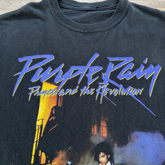 Varzar Prince Purple Rain Graphic T-Shirt Size S Korean Streetwear Band Tee - Picture 2 of 5